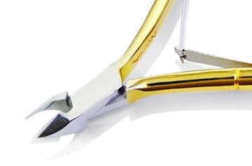 Nghia Gold Plated Nail Nipper N-118 (Double Spring)